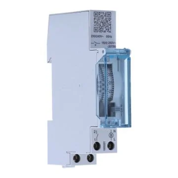 HAGER Interrupteur horaire 16A monophasé électromécanique 1 voie journalier sans réserve 1 module - EHN010
