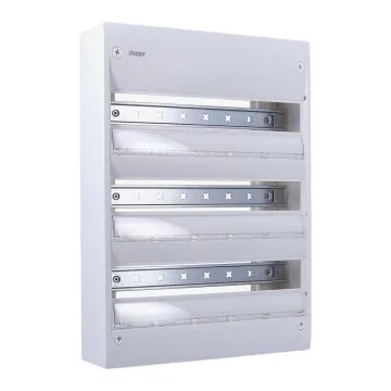 HAGER Gamma+ 18 Tableau électrique nu 3 rangées 18 modules - GD318A