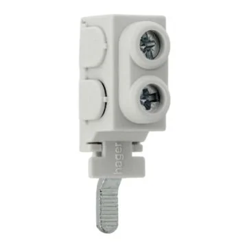 HAGER Borne de raccordement 1P à languette 2x25mm²- KF83B