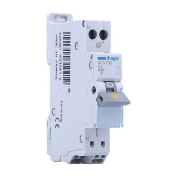 HAGER Disjoncteur AUTO Phase Neutre 2A