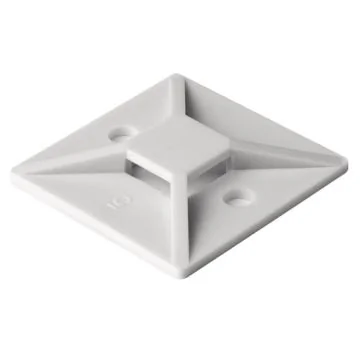 Embrases adhésives ou à visser blancs 28x28mm Hellermanntyton