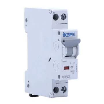 IKEPE Disjoncteur 2A Ph+N courbe C 4.5kA 230V