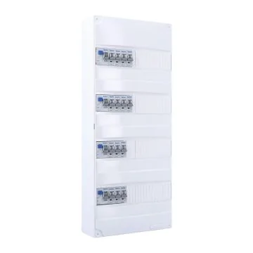 IKEPE Tableau électrique pré équipé auto 4 rangées 4ID 40A 14 disjoncteurs 1