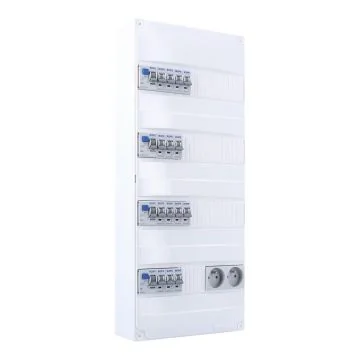 IKEPE Tableau électrique pré équipé auto 4 rangées 2ID 40A 2ID 63A 14 disjoncteurs
