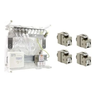 IKEPE Start Compact Coffret de communication Grade 2TV - 4 RJ45 ou 8 RJ45