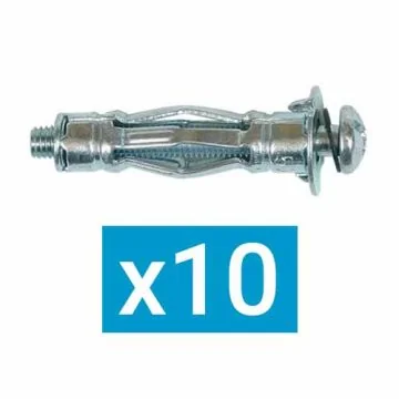 ING FIXATIONS Cheville métallique à expansion 6x37 + vis - Sachet de 10 - A858250