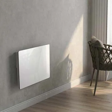 KALIA Glass Radiateur à inertie céramique façade verre horizontal blanc 1000W - BAT-HT10HB