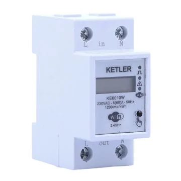 KETLER Compteur d'énergie wifi 60A monophasé - KE6010W