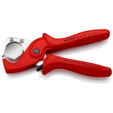 KNIPEX PlastiCut Pince coupe-tubes flexibles et gaines capacité 25mm 185mm - 9020185