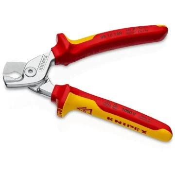KNIPEX StepCut Pince coupe-câbles isolée 1000V chromée capacité 15mm 50mm² 160mm - 9516160