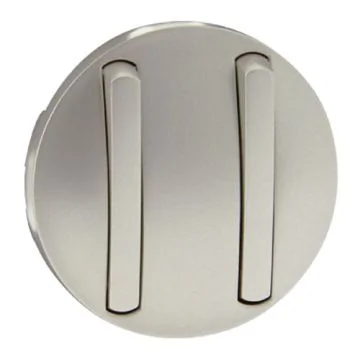 LEGRAND Céliane Enjoliveur double va et vient / poussoir doigt étroit titane - 065102