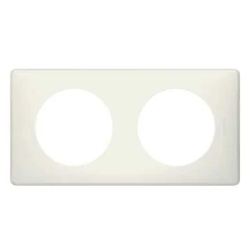 LEGRAND Céliane Plaque Poudré 2 postes Craie- 066702