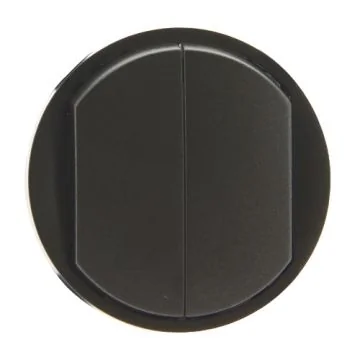 LEGRAND Céliane Enjoliveur graphite double va et vient / poussoir doigt large - 067902