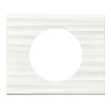 LEGRAND Céliane Plaque Matières 1 poste Corian cannelé - 069011