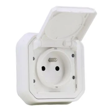LEGRAND Plexo Prise de courant 2P+T encastré complet étanche blanc IP55