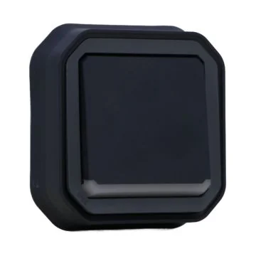 LEGRAND Plexo Bouton poussoir à voyant lumineux encastré complet étanche anthracite IP55