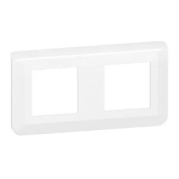 LEGRAND Mosaic Plaque double horizontale Blanc - 078804L