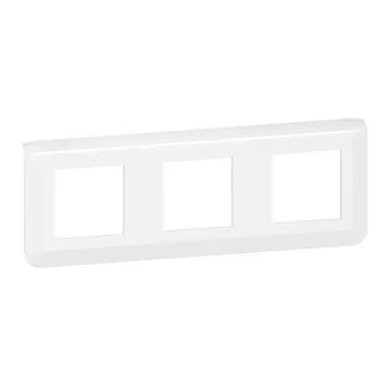 LEGRAND Mosaic Plaque triple horizontale Blanc - 078806L