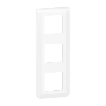 LEGRAND Mosaic Plaque triple verticale Blanc - 078823L