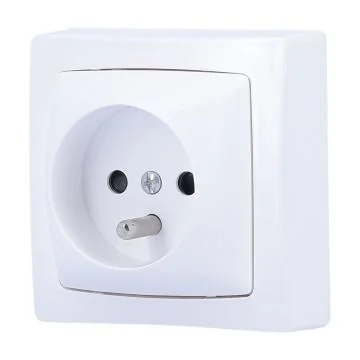 Prise de courant 2P+T en saillie blanc LEGRAND