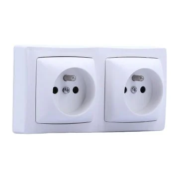 LEGRAND Double prise de courant 2P+T en saillie blanc - 086076L