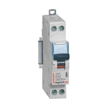 LEGRAND DNX3 Disjoncteur 10A Ph+N courbe D 4,5kA 230V - 406801