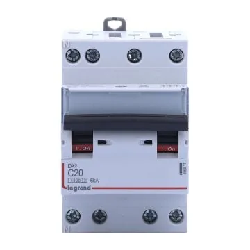 LEGRAND DX3 Disjoncteur tétrapolaire 20A courbe C 6kA 400V - 406911