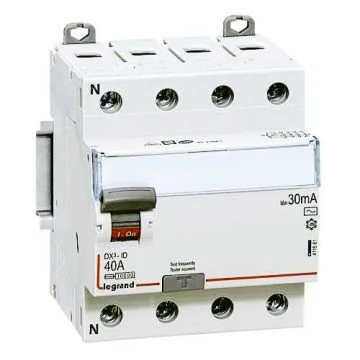 LEGRAND DX3 Interrupteur différentiel 4P 40A Type AC 30mA - 411661