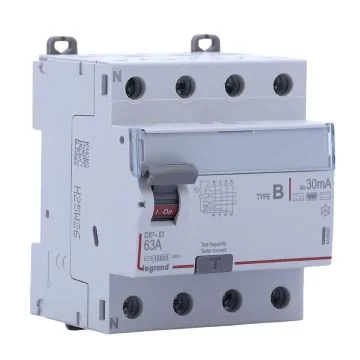 LEGRAND DX3 Interrupteur différentiel tétrapolaire 63A 30mA type B 4 modules 400V - 411967