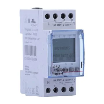 LEGRAND Interrupteur horaire 16A monophasé digital programmable annuel 2 modules - 412630