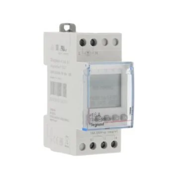 LEGRAND Interrupteur horaire 16A monophasé digital programmable jour/hebdo 2 modules - 412631