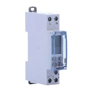 LEGRAND Interrupteur horaire 16A monophasé hebdomadaire 1 module - 421681