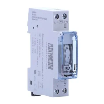 LEGRAND Interrupteur horaire 16A monophasé journalier 1 module - 412790