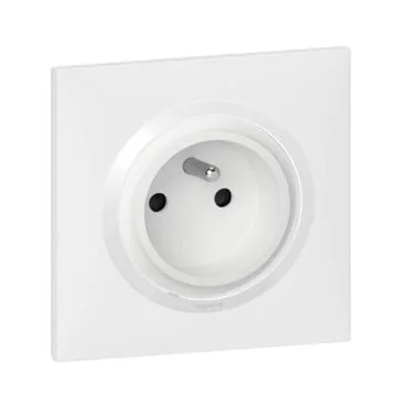 Prise de courant 2P+T easyréno LEGRAND Dooxie pour rénovation complet blanc