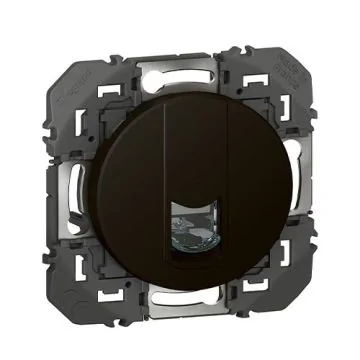 Prise RJ45 Cat6 blindée Legrand Dooxie finition noir mat