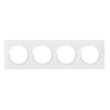 LEGRAND Dooxie Plaque quadruple blanc - 600804