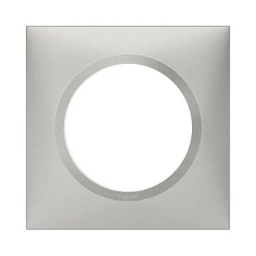 LEGRAND Dooxie Plaque simple aluminium - 600851