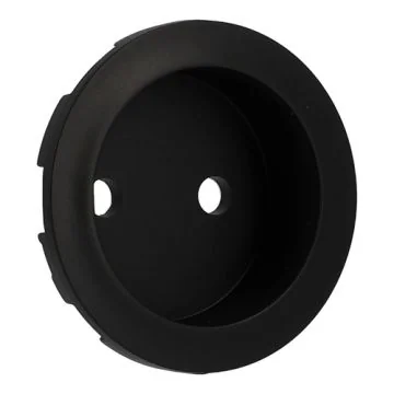 enjoliveur prise à puits 2P Legrand Céliane® noir - vue de profil