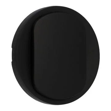 enjoliveur pour interrupteur va et vient lumineux Legrand Céliane noir - vue de profil