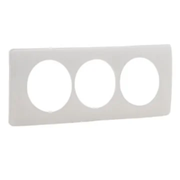 LEGRAND Céliane Plaque triple blanc emaillé E57 - CP0007