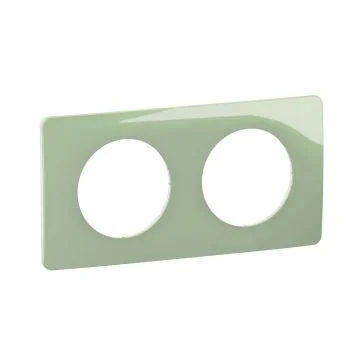 LEGRAND Céliane Plaque double vert celadon - CP0502