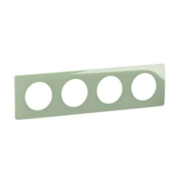 LEGRAND Céliane Plaque quadruple vert celadon - CP0504