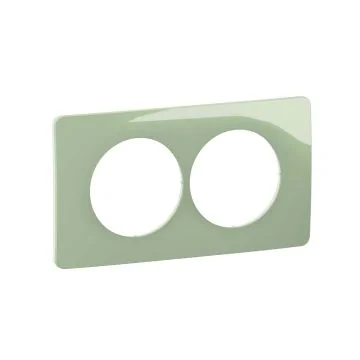 LEGRAND Céliane Plaque double vert celadon E57 - CP0506