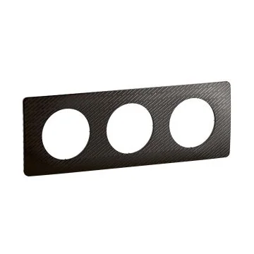 LEGRAND Céliane Plaque triple noir meteore - CP0703