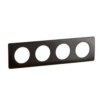 LEGRAND Céliane Plaque quadruple noir meteore - CP0704