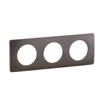 LEGRAND Céliane Plaque triple gris cendre - CP1003
