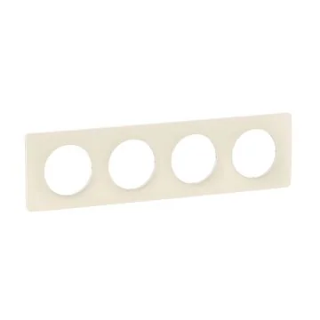 LEGRAND Céliane Plaque quadruple blanc amande - CP1104