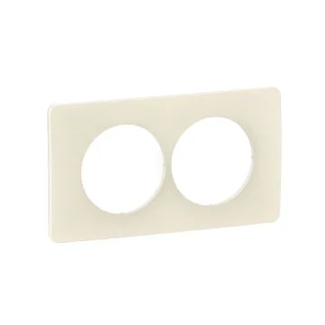 LEGRAND Céliane Plaque double blanc amande E57 - CP1106