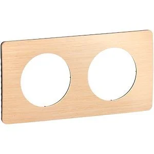 LEGRAND Céliane Plaque double hêtre - CP1402