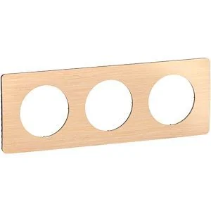 LEGRAND Céliane Plaque triple hêtre - CP1403